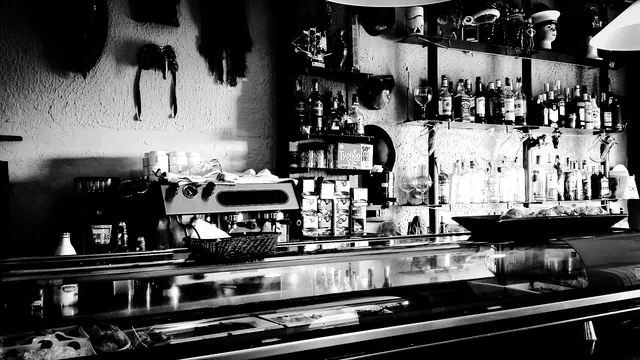 bar, restaurant, black and white, gray restaurant, bar, bar, bar, bar, bar, restaurant, restaurant, restaurant. Nine checks for food creator partnerships competitor research