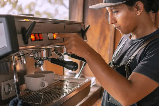 coffee machine, coffee maker, coffee, drinks, men, restaurant, people, shop, atm, cafe, bakery, kitchen, chef, young, coffee machine, coffee machine, coffee machine, coffee machine, coffee maker, coffee maker, coffee maker, coffee maker, coffee maker, atm. When to set the objective before briefing any food creator