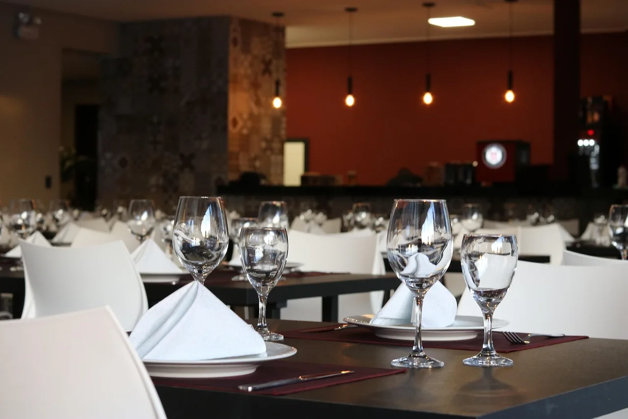 restaurant, glass, elegant, romantic, table, brown restaurant