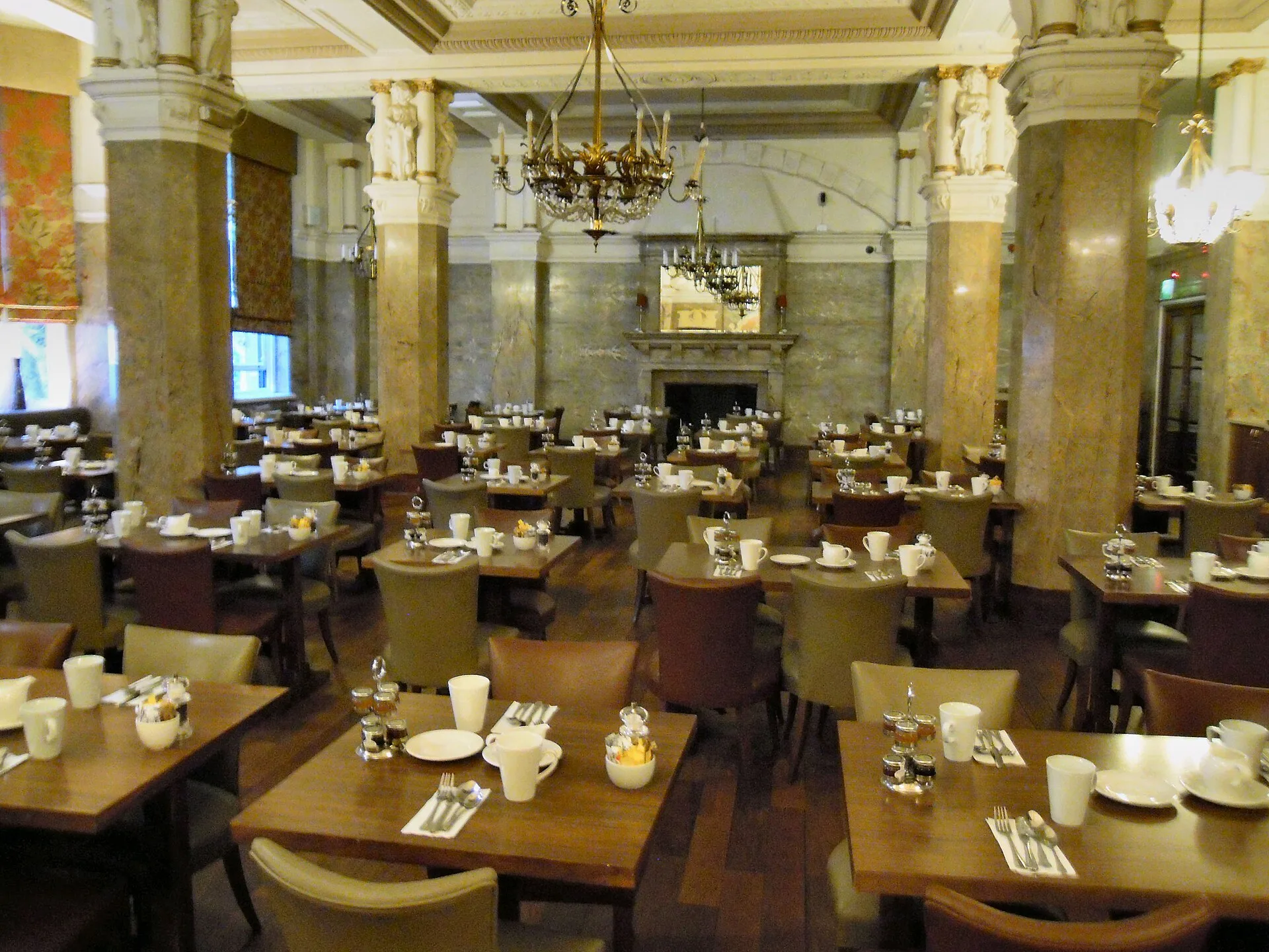 The Tempus Restaurant at the Hotel Russell in Bloomsbury in London